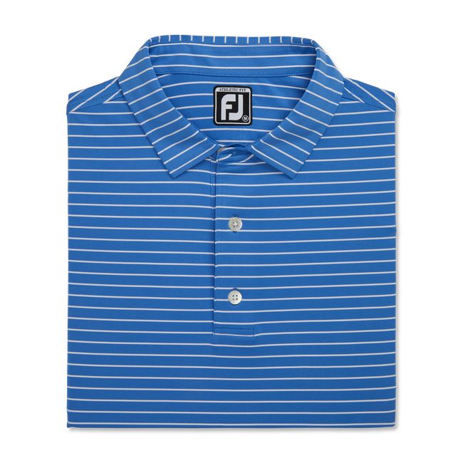 Camisas Footjoy Atléticos Fit Classic Stripe Self Collar Hombre Azul Marino | SVGYUEI-13