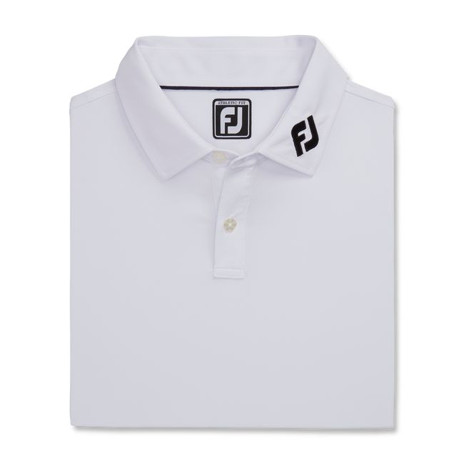 Camisas Footjoy Atléticos Fit Solid Lisle Self Collar Hombre Blancas | HWJLQUG-26