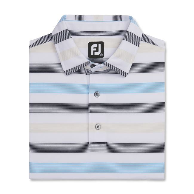 Camisas Footjoy Lisle Light Stripe Self Collar Hombre Multicolor | NBRGYCP-83