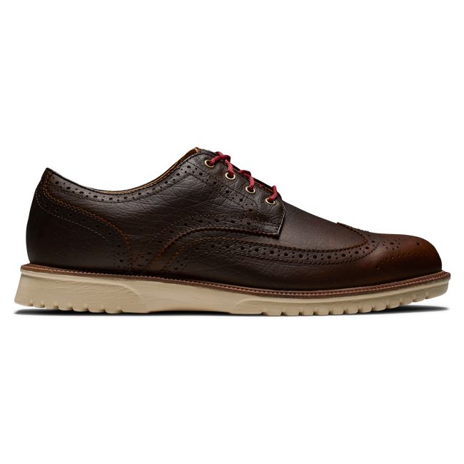 Zapatos Golf Con Pinchos Footjoy Club Casuals Wing Tip Hombre Marrones | MSRNCAX-93