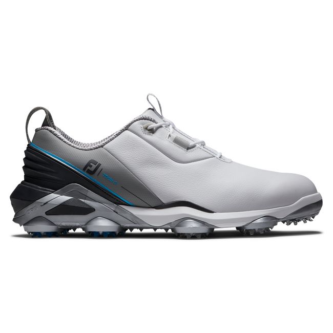 Zapatos Golf Con Pinchos Footjoy Tour Alpha Hombre Blancas Gris | NPRMHSC-04