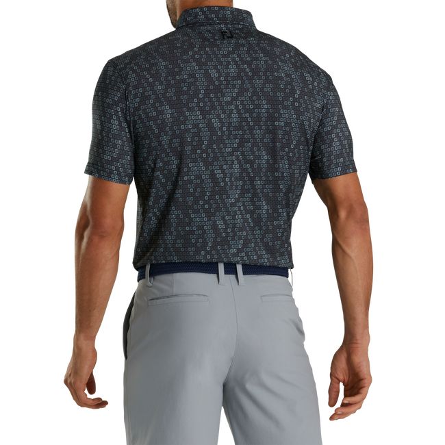 Camisas Footjoy Atléticos Fit Lisle Digital Camo Fj Print Hombre Negras | WRPBKXE-84