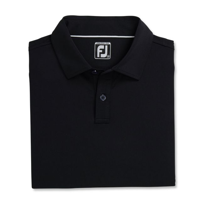 Camisas Footjoy Atléticos Fit Solid Lisle Self Collar Hombre Negras | KQOXUCD-71