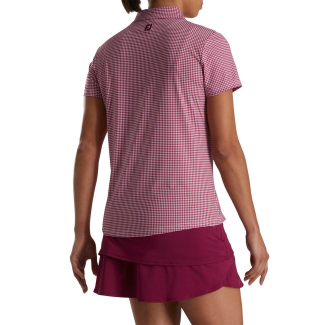 Camisas Footjoy Houndstooth Lisle Mujer Rosas | ZAGRIBC-13