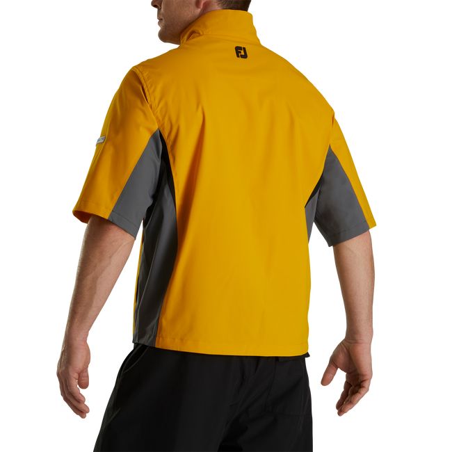 Camisas Footjoy HydroLite Corta Sleeve Rain Hombre Amarillo | IMHNTZC-76