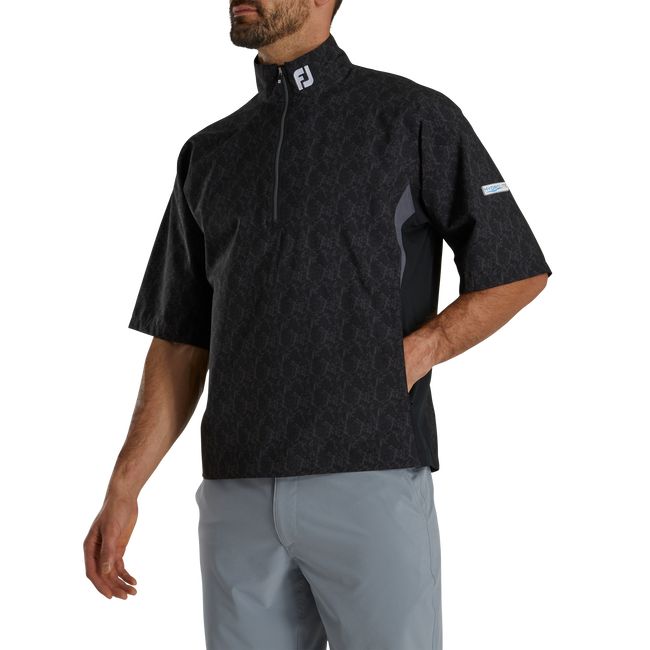 Camisas Footjoy HydroLite Corta Sleeve Rain Hombre Negras | OFZBWIQ-54