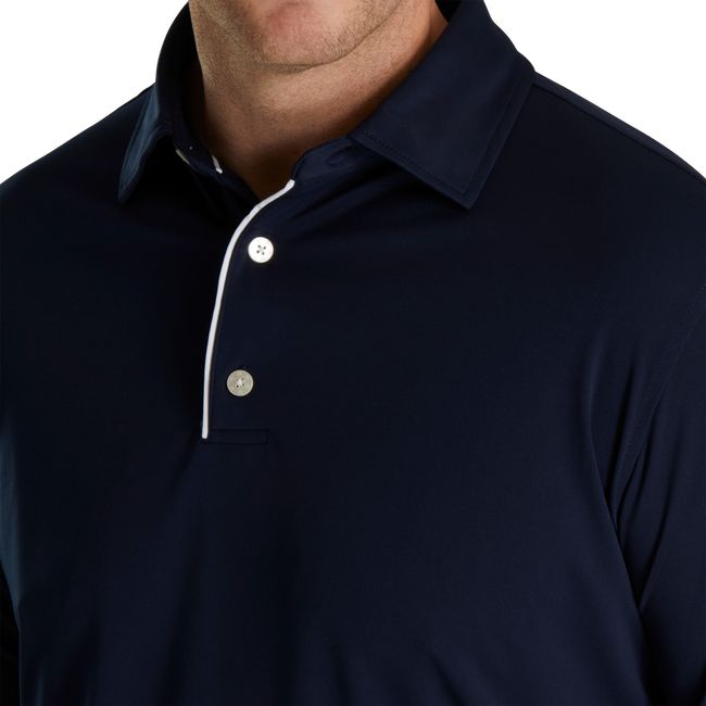 Camisas Footjoy Long Sleeve Sun Protection Hombre Negras | WQIHUMB-30