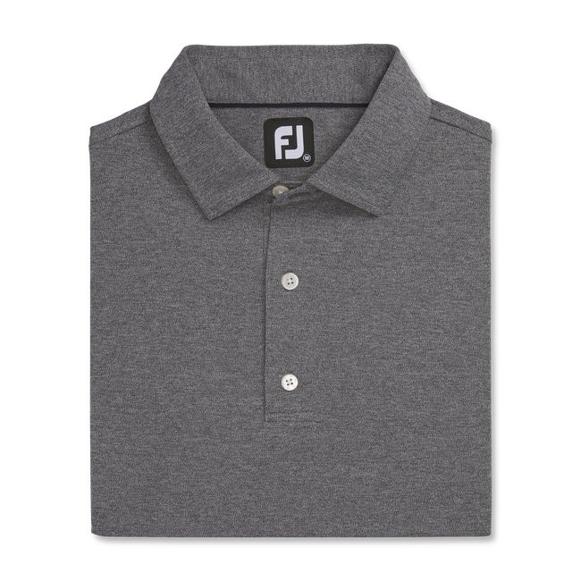 Camisas Footjoy Performance Stretch Pique Solid Self Collar Hombre Gris | AZRFBXW-26