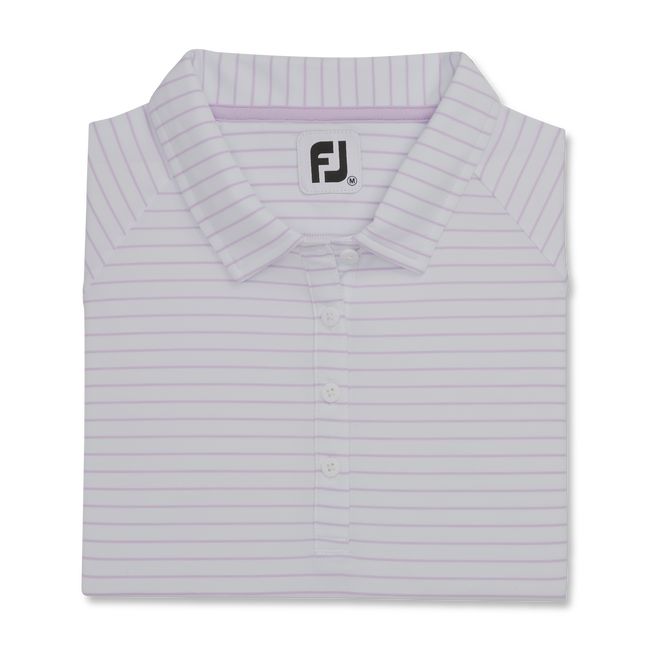 Camisas Footjoy Pin Stripe Sun Protection Mujer Blancas | CESGTOR-32