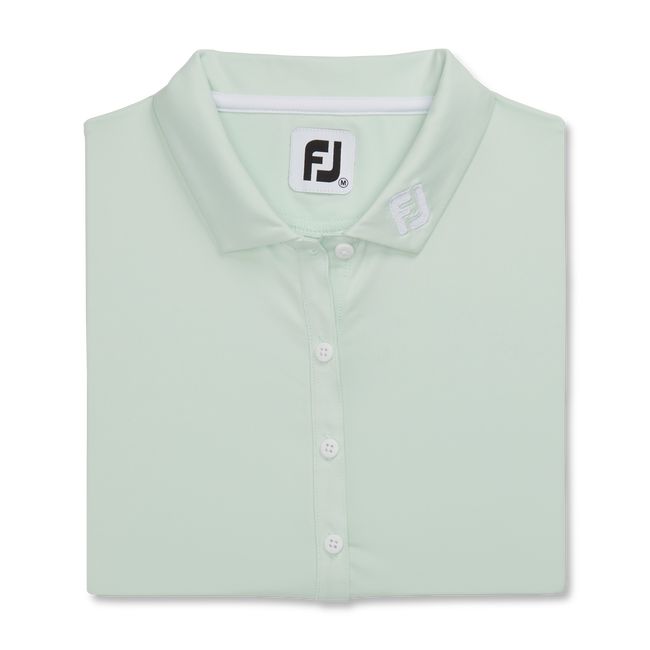 Camisas Footjoy Solid Lisle Self Collar Mujer Verde Menta | FQXEYPL-26