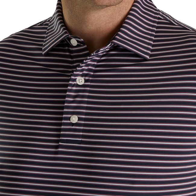 Camisas Footjoy Stretch Lisle Pinstripe Hombre Gris | APKRCHY-70