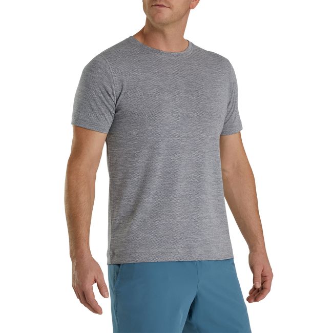 Camiseta Footjoy Hypr Workout Hombre Gris | TVOPNDK-35