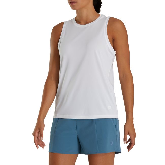 Camiseta Tirantes Footjoy Hypr Workout Mujer Blancas | OJIASCP-85