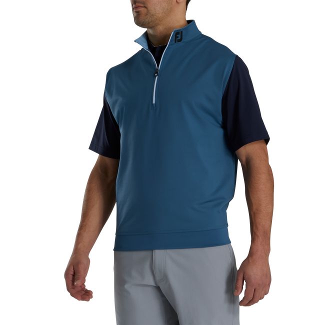 Chalecos Footjoy Half-Zip Jersey - Fj Tour Collar Hombre Negras Azules | JBIGXKW-50