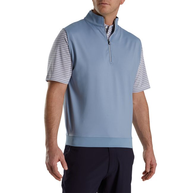 Chalecos Footjoy Half-Zip Jersey - Fj Tour Logo Hombre Azur | LWVKEMN-14