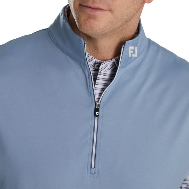 Chalecos Footjoy Half-Zip Jersey - Fj Tour Logo Hombre Azur | LWVKEMN-14