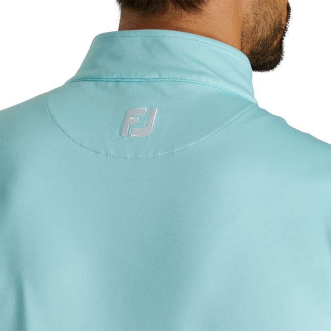 Chalecos Footjoy Half-Zip Jersey Hombre Turquesa | TLXJINC-54