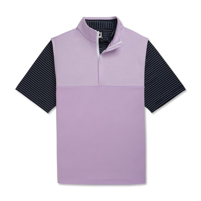 Chalecos Footjoy Heather Yoke Half-Zip Hombre Moradas | TPQJYVK-10