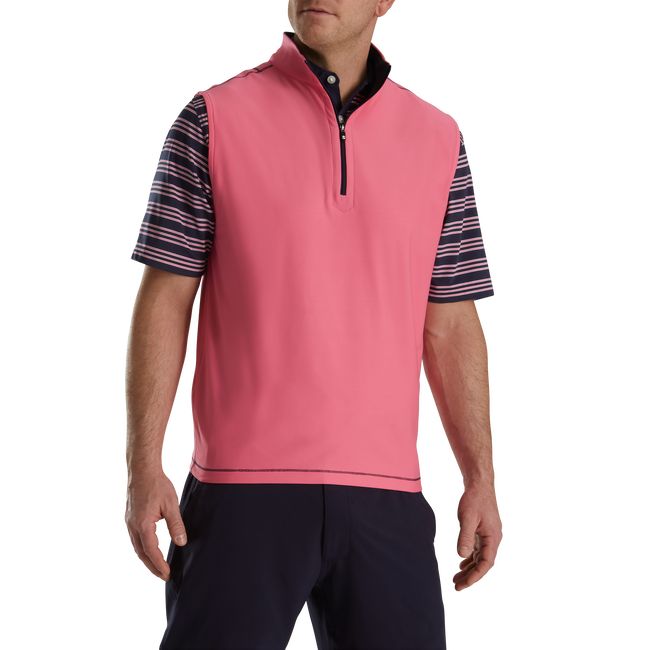 Chalecos Footjoy Quarter-Zip Brushed Back Hombre Rosas | EWYUORI-02