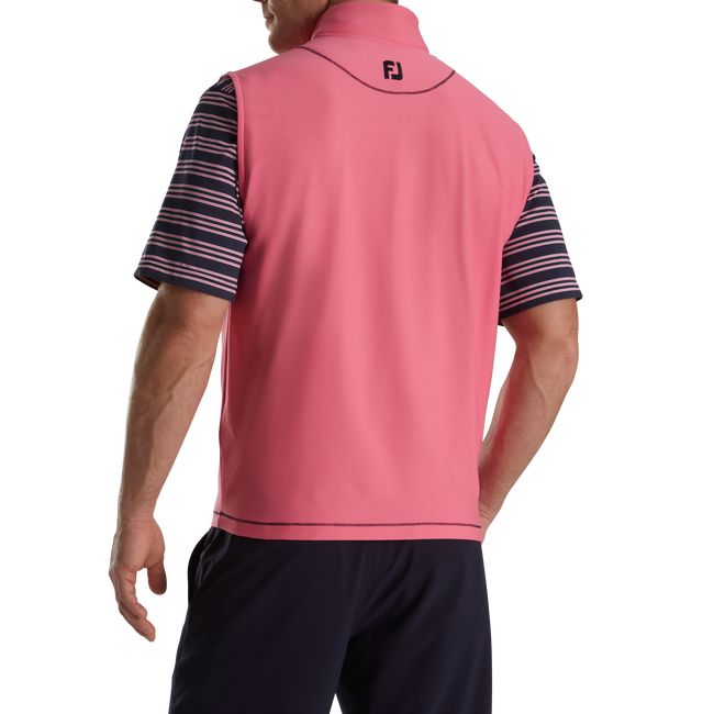 Chalecos Footjoy Quarter-Zip Brushed Back Hombre Rosas | EWYUORI-02