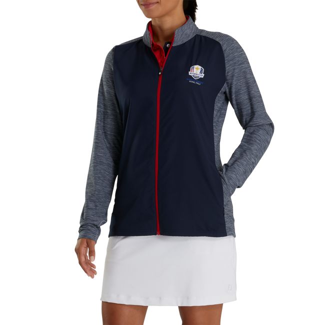 Chaquetas Footjoy Ryder Cup Full-Zip Híbrido Mujer Azul Marino | HICOUKA-75