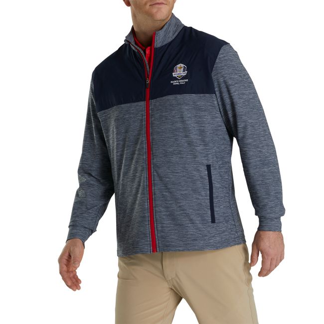 Chaquetas Footjoy Ryder Cup Full-Zip Híbrido Hombre Azul Marino | SMEATBG-41