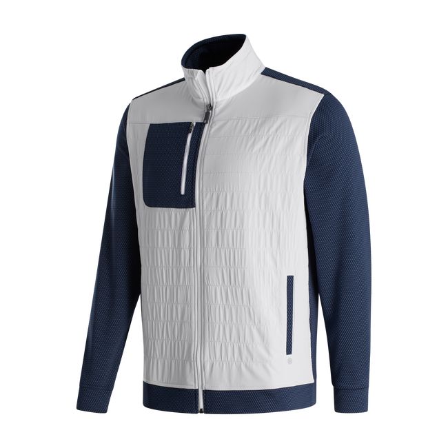 Chaquetas Footjoy Thermoseries Híbrido Hombre Blancas Azul Marino | PSOIEAY-84