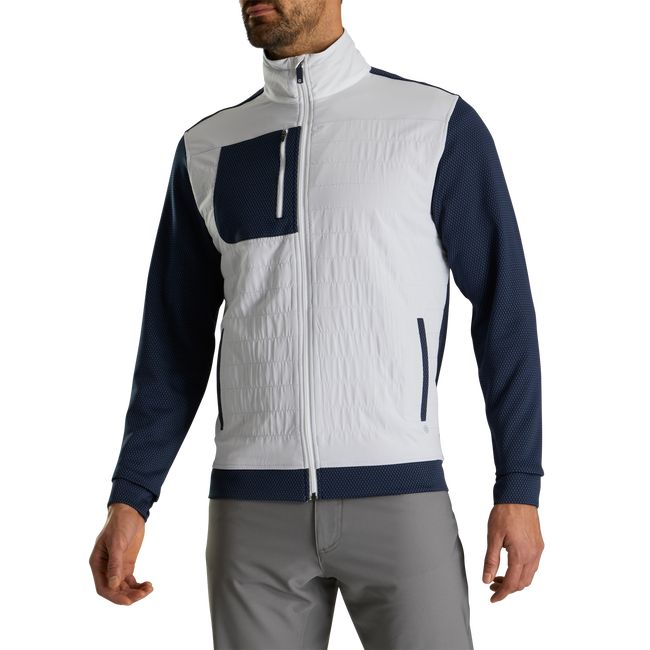 Chaquetas Footjoy Thermoseries Híbrido Hombre Blancas Azul Marino | PSOIEAY-84