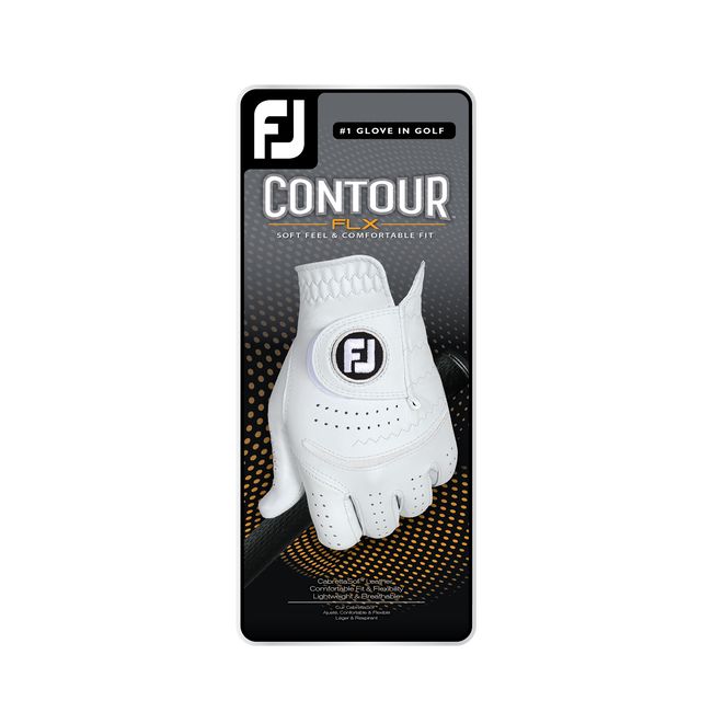 Guantes De Golf Footjoy Contour Flx Hombre Blancas | SXZNVMW-20