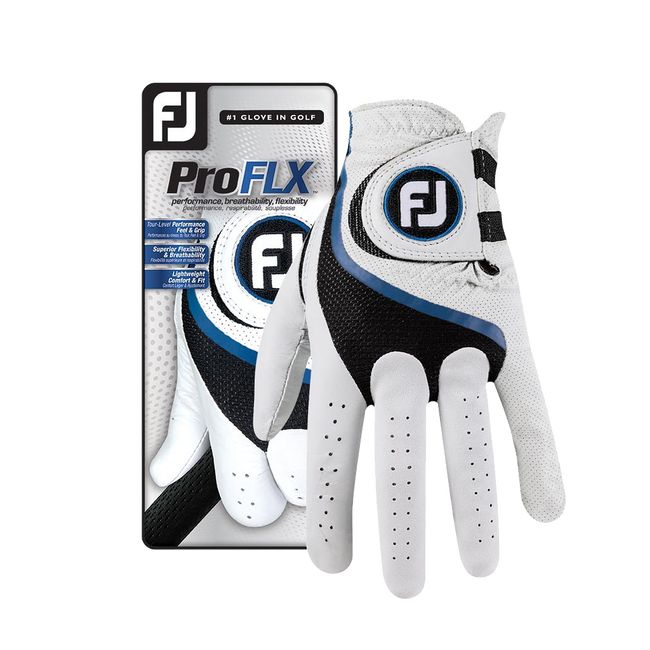 Guantes De Golf Footjoy Pro Flx Hombre Blancas Negras | PCNYTSI-37