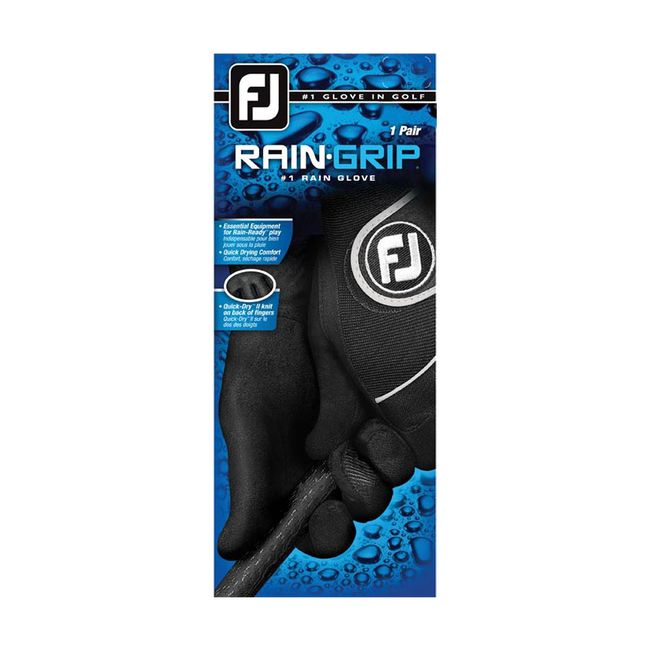 Guantes De Golf Footjoy Raingrip Pair Hombre Negras | GDOLUFP-28