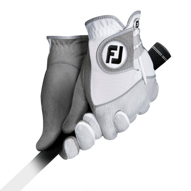 Guantes De Golf Footjoy Raingrip Pair Hombre Blancas Gris | PHDTGAE-45