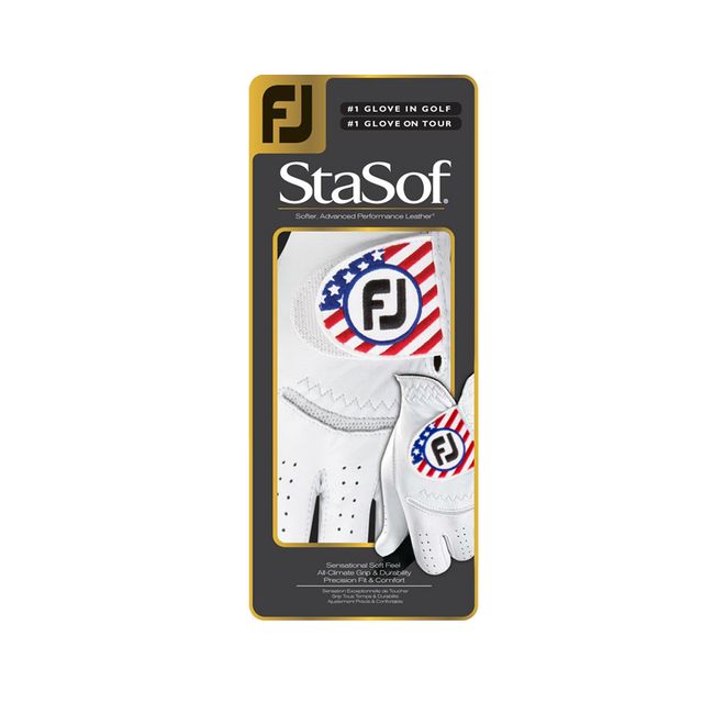 Guantes De Golf Footjoy Stasof Flag Hombre Blancas | APSTNMO-31