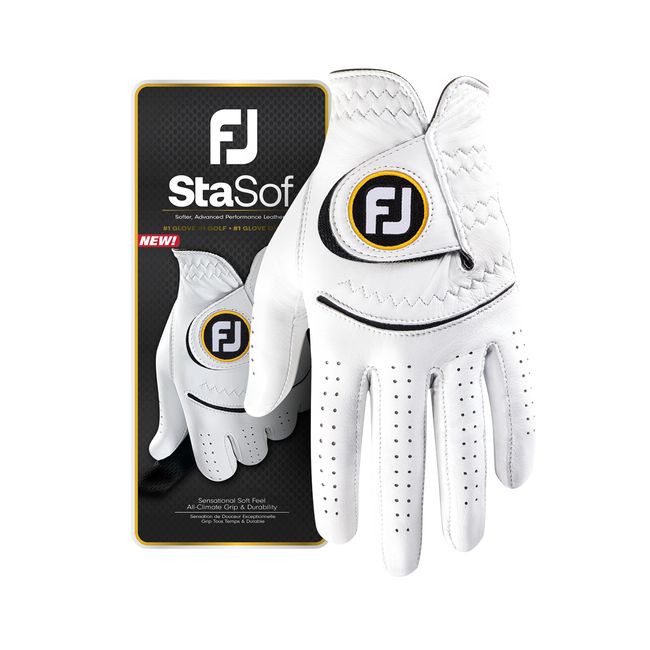 Guantes De Golf Footjoy Stasof Hombre Blancas Negras | SFQWBYP-80