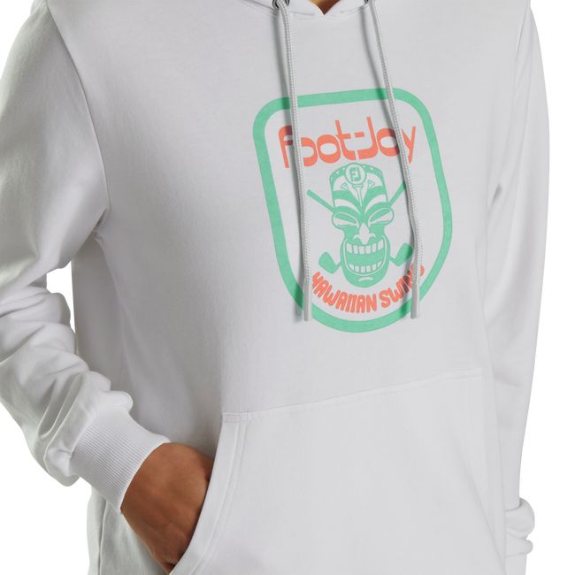 Hoodie Footjoy Tiki Estampadas Mujer Blancas | XFEAYKW-85