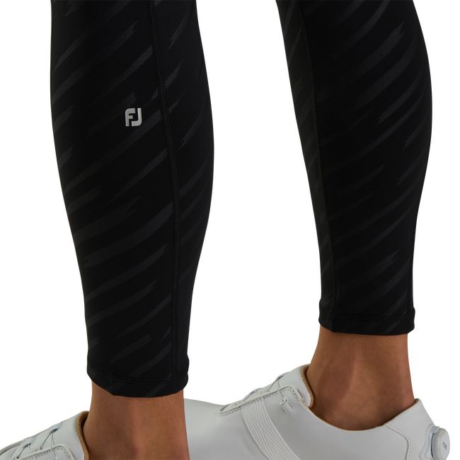 Leggins Footjoy Embossed Mujer Negras | NSOMITC-15