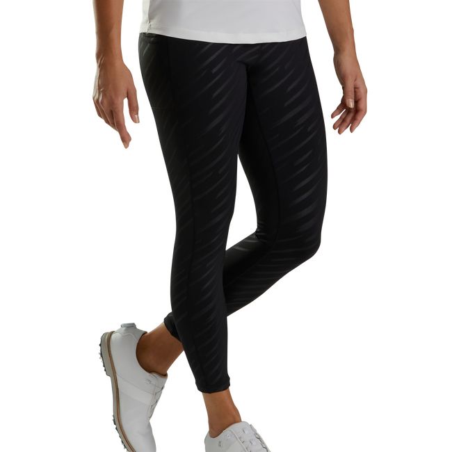 Leggins Footjoy Embossed Mujer Negras | NSOMITC-15