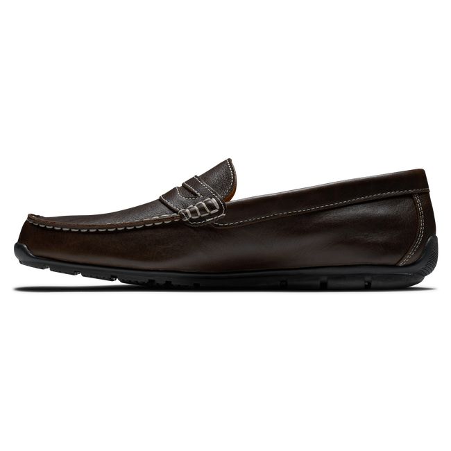 Loafers Footjoy Club Casuals Penny Hombre Chocolate | EBMQPTO-30