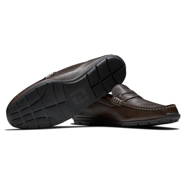 Loafers Footjoy Club Casuals Penny Hombre Chocolate | EBMQPTO-30