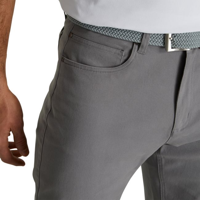 Pantalones Footjoy Algodon Twill 5-Pocket Hombre Gris | INXJTRO-25