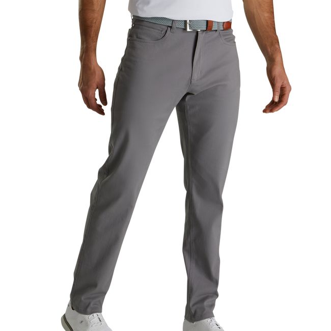 Pantalones Footjoy Algodon Twill 5-Pocket Hombre Gris | INXJTRO-25