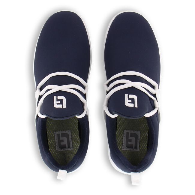 Slip On Footjoy Fj Leisure Mujer Azul Marino Blancas | QNBWMGI-35