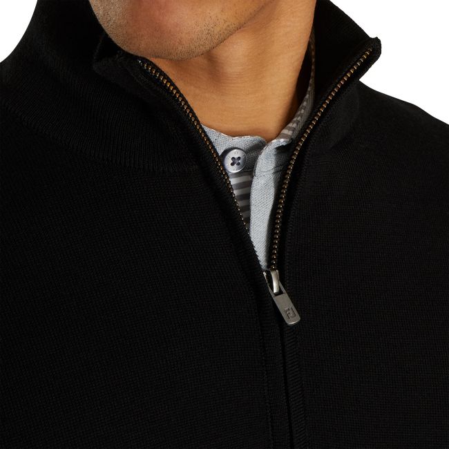 Sudaderas Footjoy Forro Performance Sueter Hombre Negras | FYWMTZL-93