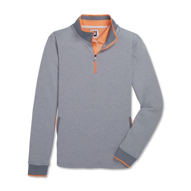 Sudaderas Footjoy Half-Zip Fleece Back Pique Mid-Layer Mujer Gris | VZUOFQK-91