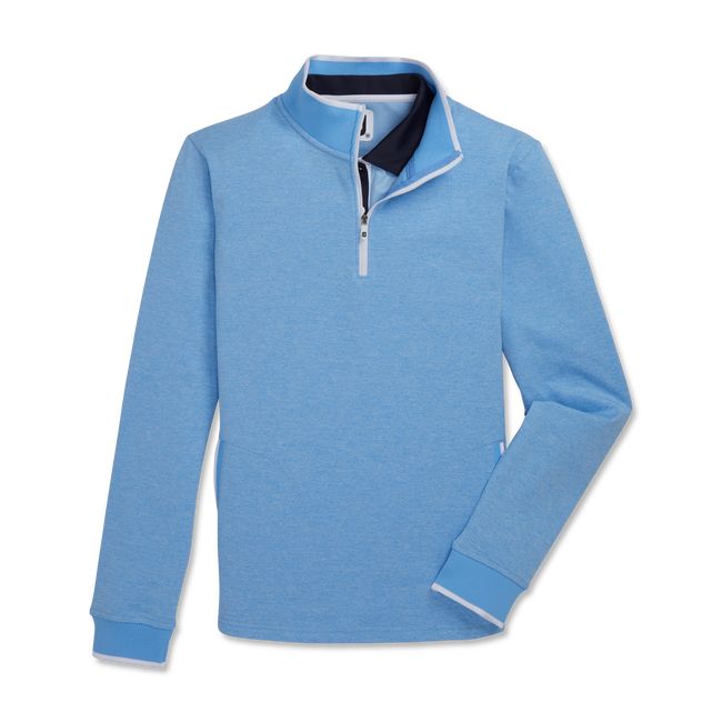 Sudaderas Footjoy Half-Zip Fleece Back Pique Mid-Layer Mujer Azules | ZMTKAJF-79