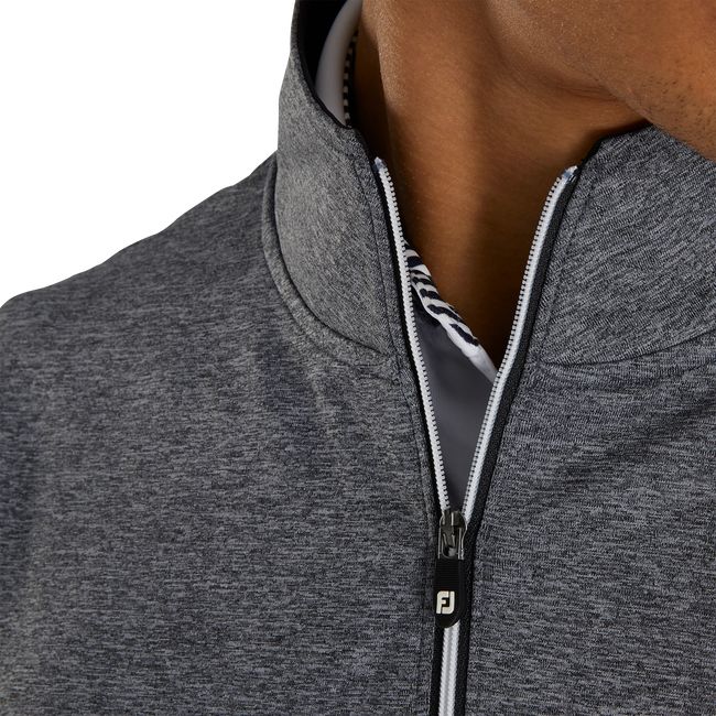 Sudaderas Footjoy Half Zip Pullover With Cremallera Hombre Gris | QTSGABJ-23