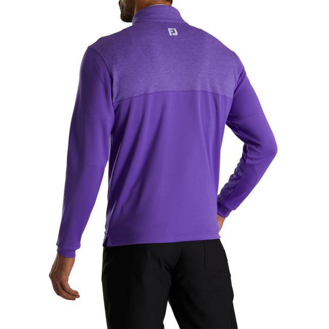 Sudaderas Footjoy Heather Yoke Half-Zip Mid-Layer Hombre Moradas | NOCRQLB-59