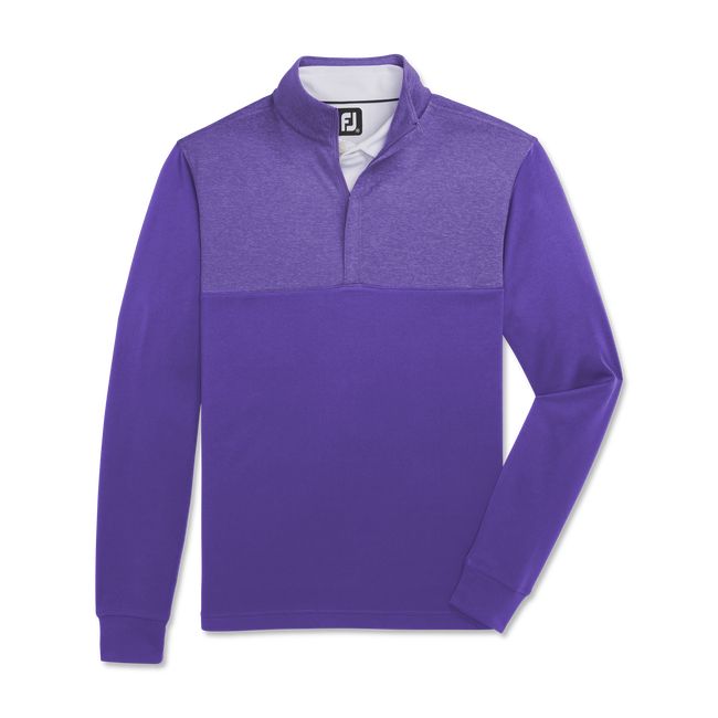 Sudaderas Footjoy Heather Yoke Half-Zip Mid-Layer Hombre Moradas | NOCRQLB-59