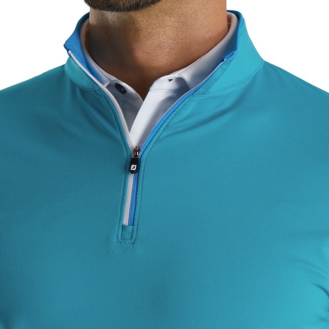 Sudaderas Footjoy Ligeros Quarter-Zip Hombre Turquesa | DBCVOUP-68