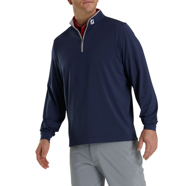 Sudaderas Footjoy Ligeros Solid Mid-Layer - Fj Tour Logo Hombre Azul Marino | AXKLMYH-56